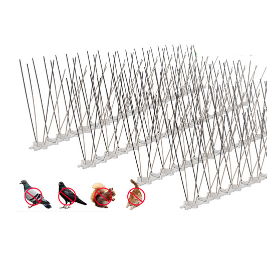 Brunelle Premium Bird Spikes – Pack of 5 | Anti-Pigeon & Bird Deterrent Spikes for Balconies, Walls & Windows