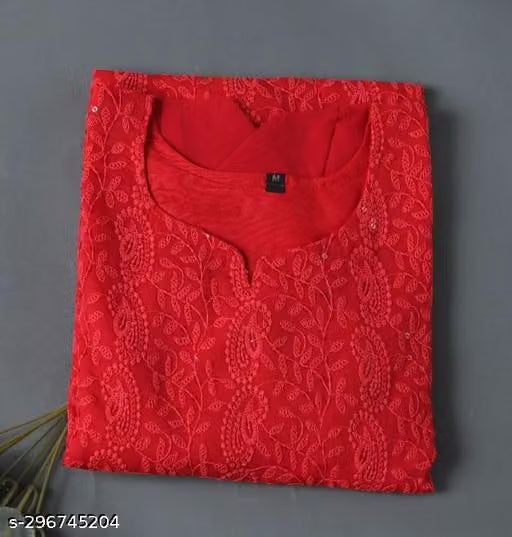 Brunelle Elegant Lukhnavi Chikankari Georgette Kurti